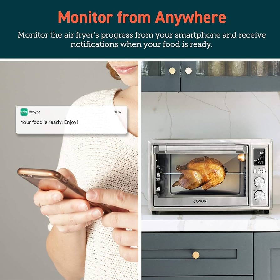 cosori 12 in 1 air fryer toaster oven combo features and review