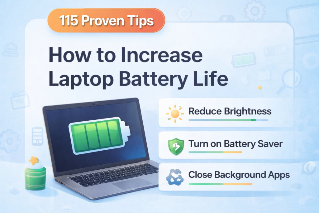how to increase laptop battery life
