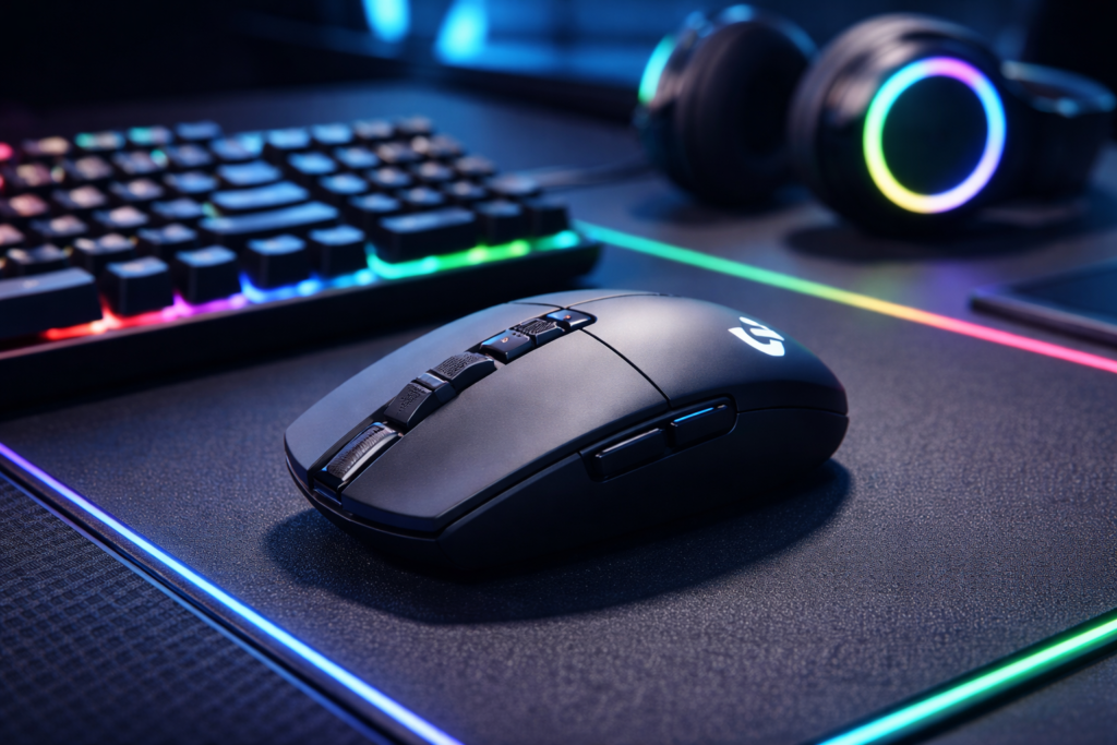 Logitech G305 best gaming mouse under $50 with HERO sensor wireless gaming setup