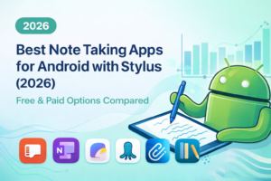 best note taking app with stylus android illustration showing top handwriting note apps